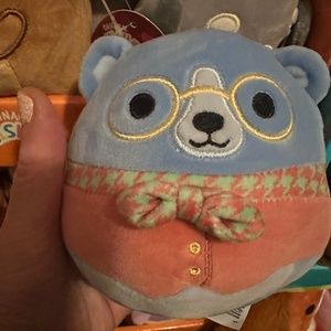 Ozu the blue bear with glasses 5” squishmallows
